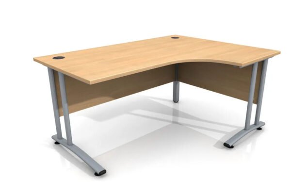 1600m Site Office Right Hand Curved Desk - Image 2