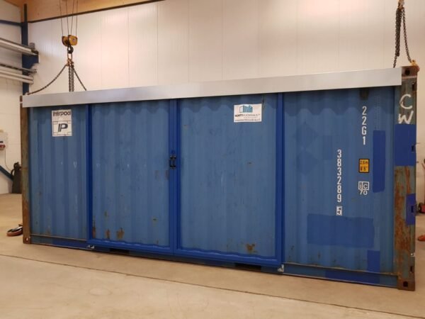 20ft Hi Cube Container (9′ 6″ high) suitable for IBC storage Sliding Door - Image 2