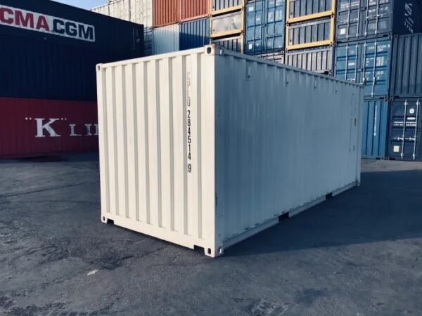 20ft Shipping Container (One Trip) White (RAL 9003) - Image 3