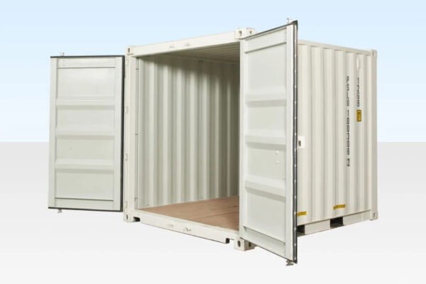 10ft x 8ft Shipping Container (One Trip) White (RAL 9003) - Image 4